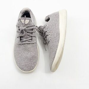 Allbirds Men’s Wool Runners Light Gray with white soles mens size 8